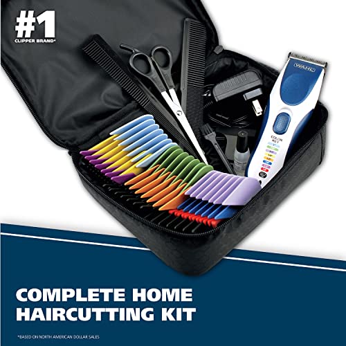 Wahl Color Pro Cordless Rechargeable Hair Clipper & Trimmer – Easy Color-Coded Guide Combs - for Men, Women, & Children – Model 9649P - Image 4