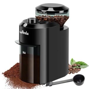 Wancle Electric Burr Coffee Grinder – Adjustable with 28 Precise Grind Settings for 12 Cups – Professional Coffee Bean Grinder (Plastic, Black)
