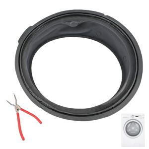 Washer Door Gasket Boot Seal WH08X10064 Compatible with GE Washing Machine Door Sealing Ring Replace 3015111 AP5656609 PS6011699 EAP6011699
