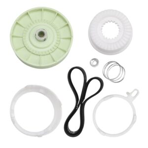 Washer Pulley Clutch Kit Washing Machine Drive Belt Replacement Kit Compatible with Whirlpool Matag Kenmore Amana Crosley Replace#: W10721967 W10006352 W10315818 W10006384
