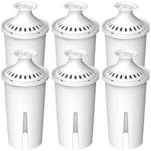 Water Filter Replacement for Brita® Pitchers & Dispensers, Classic OB03, Mavea® 107007, 35557 & More, NSF Certified Water Pitcher Filter, 1 Year Supply, Fits Brita & Mavea, 6 Count