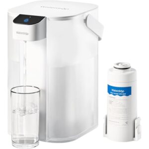 Waterdrop Electric Water Filter Pitcher, Reduce 99.6% of Lead and 45+ Impurities, 200-Gallon Rechargeable Water Dispenser, Instant 15-Cup Countertop System, NSF/ANSI 401&53&42&372, NOT Reduce TDS