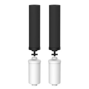 Waterdrop NSF/ANSI 42&372 Standard Gravity Water Filter, Replacement for Berkey® BB9-2® Black Filters & PF-2® Fluoride Filters, Berkey® Gravity Water Filter System and Waterdrop King Tank Series