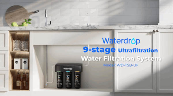 Waterdrop TSB-UF 0.01 μm Ultra Filtration Under Sink Water Filter System, 9 Layer Under Sink Water Filtration System, Reduces Chlorine, Fluoride, Taste and Odor, with A Separate Faucet, Quick Change - Image 8