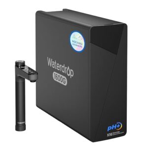Waterdrop X16-Alkaline Tankless Reverse Osmosis System, NSF/ANSI 42&58&372 Certified, 1600 GPD RO Filter System, 11-Stage Filtration, UnderSink, 3:1 Pure to Drain, Alkaline Mineral pH+, BPA Free