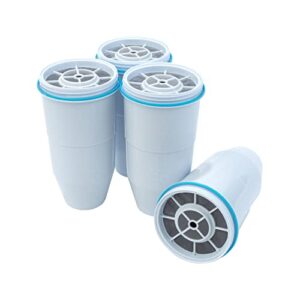 ZeroWater 4-Pack Replacement Filter Cartridges ZR-004, 4 Count (Pack of 1), Basic pack