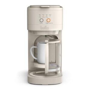 bella VersaBrew 2-in1 Coffee Maker, Fits-anywhere Kitchenware, Brew 3 Sizes Carafes & Single Serve Cups, Dishwasher Safe Reusable Filter & Filter Holder, Iced Coffee Function, 60oz Tank, Oatmilk