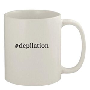 #depilation – 11oz Ceramic White Coffee Mug, White
