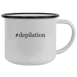 #depilation – 12oz Hashtag Camping Mug Stainless Steel, Black