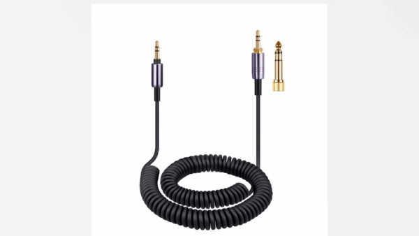 weishan WH-1000XM5 Cable Coiled Aux Cord Replacement for Sony WH-CH720N, WH-CH710N, MDR-950BT, 1AM2, 7520 Noise Canceling Headphones, 3.5mm(1/8") Extension Wire with 6.35mm(1/4") Adapter, 14ft - Image 8