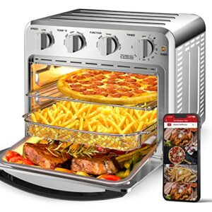 Air Fryer, Geek Chef Convection Air Fryer Toaster Oven, 4 Slice Toaster Airfryer Countertop Ovens, Electric Hot Ovens Oilless Cooker, Accessories & E-Recipes Included, ETL Listed, 16QT