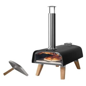 BOSKA Pizza Oven Outdoor Pro Pellet – Portable Pellet Pizza Oven – Pizza in 90s seconds – Wood Pellets – Outdoor Cooking – Includes Bottle Opener and Pizza Stone