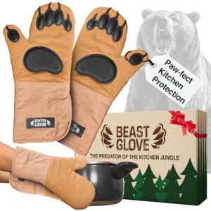Bear Paw | Beast Glove Oven Mitts | Bear Hands Oven Mitts | Kitchen Pot Holders Set | Heat Resistant Oven Mittens for Kitchen