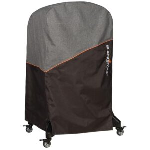 Blackstone Pizza Oven Cover Fits Standing Pizza Oven Model 6825 Water Resistant, Heavy Duty 600D Polyester Canvas Pizza Oven Cover, Black, Orange & Gray