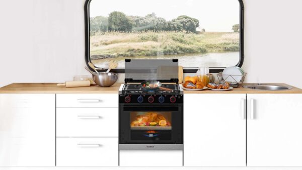 CAMPLUX Classic RV Stove Propane Range 21 Inches, Propane Oven with 3 Burners Cooktop for RV, RV Propane Oven Stove Combo 28,100 BTU/Hr, Stainless Steel RGS21MSF - Image 8