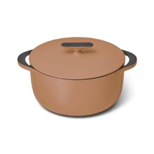 Caraway Enameled Dutch Oven – 6.5 qt Cast Iron Dutch Oven With Lid – 3 Layer Enamel Coating – No Seasoning Required – Compatible With All Stovetops – Oven Safe – No Forever Chemicals – Rust