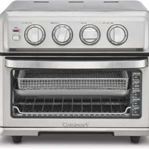 Cuisinart Air Fryer Toaster Oven with Grill, 1800W 8-1 Air Fryer Oven with Bake, Convection Bake, Grill, Broil and Warm Options, Large Capacity, 60-Minute Timer, TOA-70, Stainless Steel