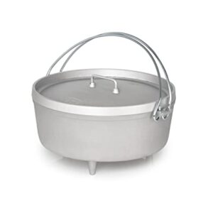GSI Outdoors Aluminum 12′ Dutch Oven | Dutch Oven with Fixed Legs for Camping, Cabin and Home Kitchen