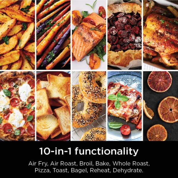 Ninja Prestige Smart XL with Pro Cook System 10-in-1 Air Fry Digital Countertop Convection Toaster Oven with Air Fry, Air Roast, Broil & Bake, Pro Cook Thermometer, 1800 Watts, Stainless Steel, DT551 - Image 4