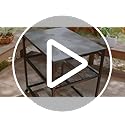 ooni Medium Modular Outdoor Table – 31x22x35 Inch Stainless Steel Pizza Oven Stand, Barbecue Cart, Outdoor Pizza Station