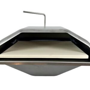 Wood Fired Pizza Oven Attachment for Most Full Sized Pellet Grills – Compatible with GMG, Traeger, Pit Boss, Camp Chef, Rec-Tec, Smoke Hollow and More