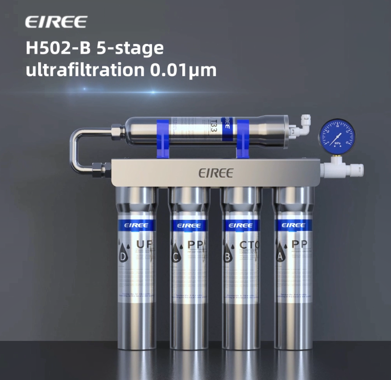 0.01μm Ultra Filtration Mineral Water Purifier Under Sink Water Filter NSF/ANSI 42 Certified Remove 99.99% of Contąminants、Pb Hg Cd、Cadmium、Chlorine、Odor、Bad,Water Filter System（5-Stage） - Image 8