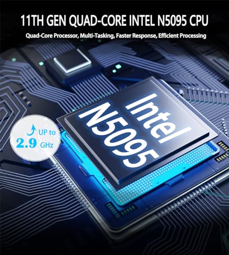 15.6 Inch Laptop, Laptop Computer, Windows 11, 8GB RAM, 256GB SSD, Intel Celeron Quad-Core Processor(Up to 2.9GHz), IPS Full HD Display with, Type-C, Wi-Fi, USB3.2 (15lnch-256) - Image 3