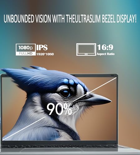 15.6 Inch Laptop, Laptop Computer, Windows 11, 8GB RAM, 256GB SSD, Intel Celeron Quad-Core Processor(Up to 2.9GHz), IPS Full HD Display with, Type-C, Wi-Fi, USB3.2 (15lnch-256) - Image 4