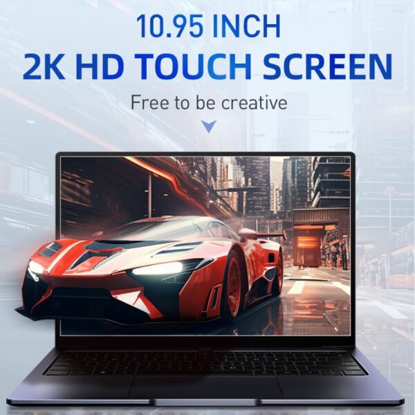 2-in-1 Mini Laptop: 10.95" 2K FHD IPS Touchscreen, N95 CPU,16GB DDR5 RAM 1TB SSD, Metal Body, Win 11 Pro/Office 2019, Full-Function Type-C, Fingerprint Sensor, Backlit Keyboard (16G+1TB) - Image 7