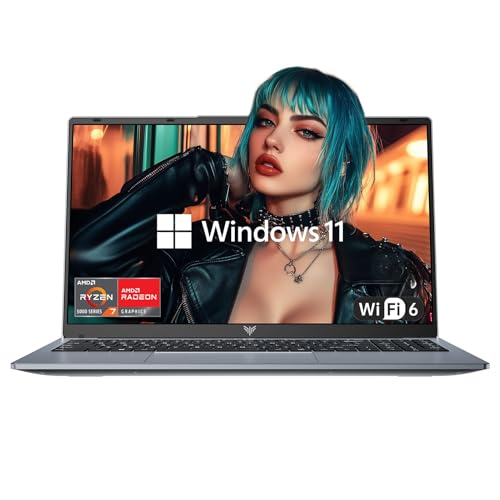 2025 Laptop Computers with AMD Ryzen7, 8-core Processor (Up to 4.3GHZ) with AMD Radeon Graphics,16GB DDR4 RAM 512GB SSD,WiFi 6, Windows 11,15.6 inch IPS Display,4800mAh Battery,Type-C,Micro SD - Image 2