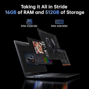 ACEMAGIC 2025 Laptop,15.6In Laptop Computer with Quad Core-12th Alder Lake N97(Up to 3.6GHz), 16GB DDR4 512GB Hard Drive for Business, School, Offic