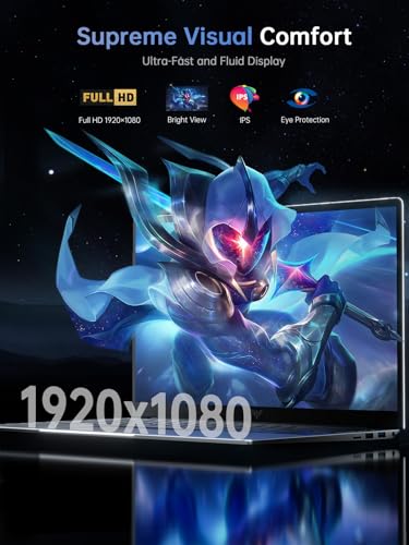 Laptop Computer Intel N97 15.6-in 16GB DDR4 512GB SSD Traditional Laptops Numeric Keypad WiFi 5 HDMI Type-C USB3.2 Webcam 3.5mm Audio Office Laptops Home Laptops - Image 4