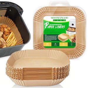 320 Pcs Air Fryer Liners Disposable: 8 Inch Square Air Fryer Liners, Large Paper Liners for 5-8 QT Air fryer, Non-stick Parchment Paper for Frying, Baking, Cooking (320pcs)