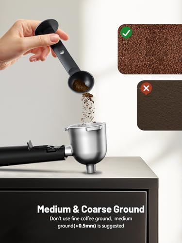 3.5Bar Espresso Machine with Milk Frother, 800W Compact Espresso and Cappuccino Machine with Preheating Function, 4 Cup Espresso Maker for Cappuccino or Latte, Gift for Coffee Lover - Image 7