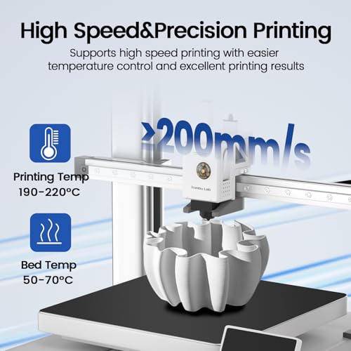 3D Printer Filament,PLA Filament 1.75mm Dimensional Accuracy±0.03mm Neatly Wound 3D Printing Filament Compatible with Bambu Lab/Anycubic/Creality All 3D Printers-1kg Spool (2.2lbs)-White - Image 5