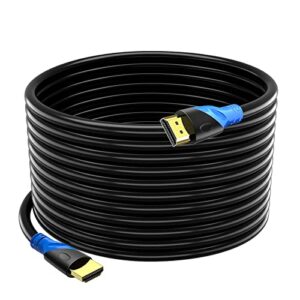 4K HDMI 50 FT Cable (HDMI 2.0,18Gbps) Ultra High Speed Gold Plated Connectors,Ethernet HDMI Cord, 4K@60HZ 2K 1080P 3D ARC Compatible with UHD TV Monitor Laptop Xbox PS4/PS5 ect(15m)
