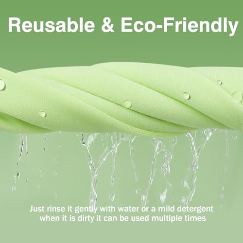 60-Pack Microfiber Cleaning Cloths for Glasses, 6x7 Inch Premium Lens Cleaning Cloth for Screens, Cameras, Eyeglasses, Cell Phone, LCD TV Screens,Pink,Green,Yellow - Image 6