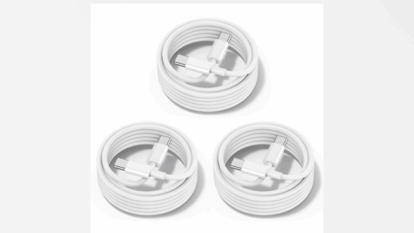 60W USB C to USB C Cable [3Pack] iPhone 16 15 Fast Charging Cable,6ft Long USB-C to USBC Power Cord for iPhone 16/15 Pro Plus Pro Max, MacBook Pro Air/IPad/iPad Pro 12.9/11,AirPods 4(White) - Image 8