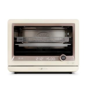 7-in-1 Steam Convection Oven Countertop with Air Fry, Bake, Sous Vide, Ferment, Built-in Recipes | Anti-Scalding, Self Clean, Food-grade Stainless Steel Cavity & Accessories | 1500W