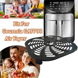 7QT Square Air Fryer Crisper Plate for Gourmia GAF798 7QT Air Fryers, Premium Air Fryer Grill Pan Plate Tray Rack Insert Grate Grid Shelf for 7QT Gourmia Air Fryers, Nonstick, Dishwasher Safe