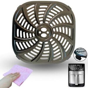 7QT Air Fryer Grill Crisper Plate for Gourmia GAF798 7QT Air Fryers, Premium Nonstick Air Fryer Grill Pan Crisper Tray Rack Shelf Insert Grate Grid for 7QT Gourmia Air Fryer, Dishwasher Safe