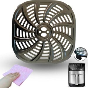 7QT Square Air Fryer Rack for Gourmia GAF798 7QT Air Fryers, Upgraded Air Fryer Grill Pan Crisper Plate Tray Insert Grate Grid Shelf for Gourmia 7QT Air Fryer, Nonstick, Dishwasher Safe