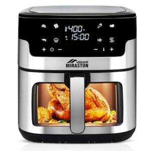 8.5QT Air Fryer, Family Size Digital Air Fryers, Nonstick Square Basket, Smart Touchscreen with 8-Preset, Air Frying, Reheat Leftovers, Party Food, Fast Cooking, Dishwasher-Safe, for Kitchen
