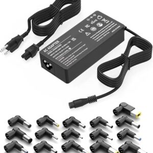 90W Universal AC Adapter Laptop Charger Replacement for Dell HP Acer Asus Lenovo IBM Sony Fujitsu Gateway Notebook Ultrabook Chromebook Power Supply Cord with 16 Tips