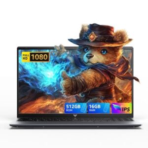 ACEMAGIC 2025 Laptop,15.6In Laptop Computer with Quad Core-12th Alder Lake N97(Up to 3.6GHz), 16GB DDR4 512GB Hard Drive for Business, School, Offic