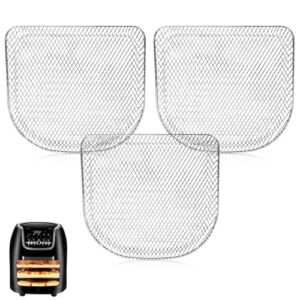 ALJ Upgraded Air Fryer Shelves for PowerXL Vortex Air Fryer Pro 10QT, Air Fryer Oven Mesh Style Food Tray Grill Crisper Plate Rack Grate Grid for PowerXL Air Fryer Oven, Dishwasher Safe