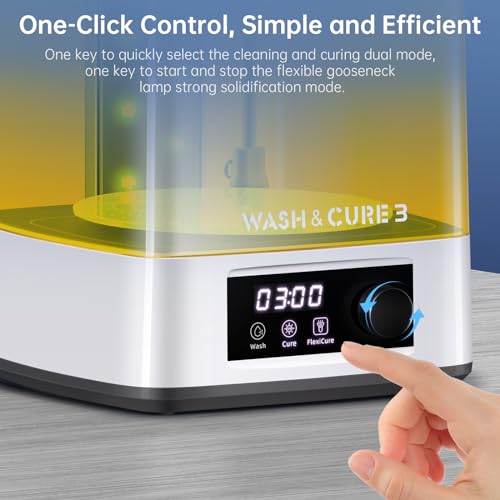 ANYCUBIC Wash and Cure Machine 3.0, 2 in 1 UV Washing and Curing Station for ANYCUBIC Photon Mono 2 Mars Series LCD/DLP/SLA 3D Printer Models, with Twistable Gooseneck Light - Image 7