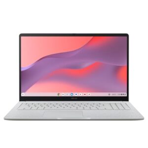 ASUS Chromebook CX15 Laptop, 15.6″ FHD Anti-Glare Display, Intel Celeron N4500 Processor, 128GB Storage, 8GB RAM, ChromeOS, Pure Grey, CX1505CKA-AS88F-PG