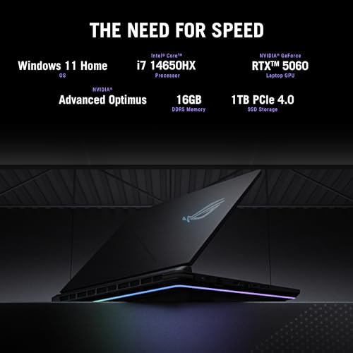ASUS ROG Strix G16 (2025) Gaming Laptop, 16” FHD+ 16:10 165Hz/3ms Display, NVIDIA® GeForce RTX™ 5060 Laptop GPU, Intel® Core™ i7 Processor 14650HX, 16GB DDR5, 1TB Gen 4 SSD, Wi-Fi 7, Windows 11 Home - Image 4