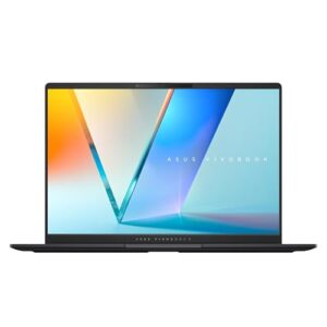 ASUS Vivobook S 14 OLED Slim Laptop, AMD Ryzen AI 9 365(10 Cores), 24GB, 512GB SSD, Customizable RGB Keyboard, Neutral Black, M5406WA-DS76